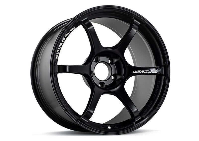 Advan RG-4 18x9 +35 5-114.3 Semi Gloss Black Wheel