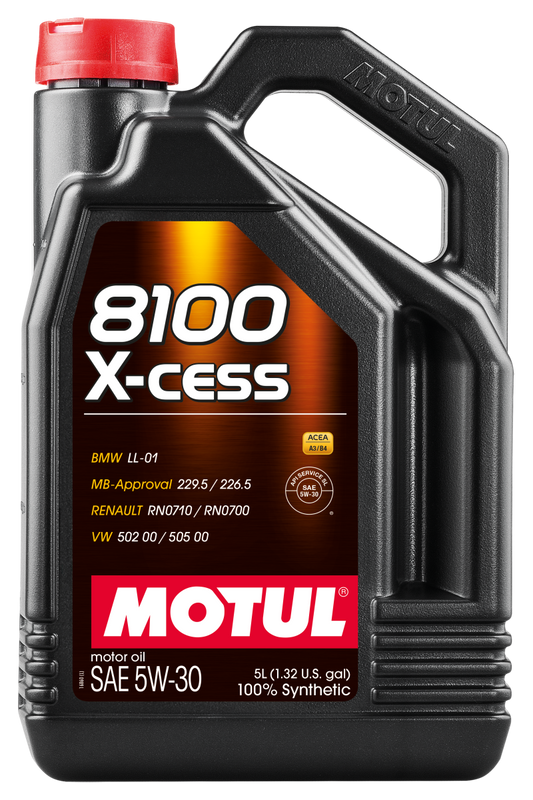 Motul Synthetic Engine Oil 8100 5W30 X-CESS 5L