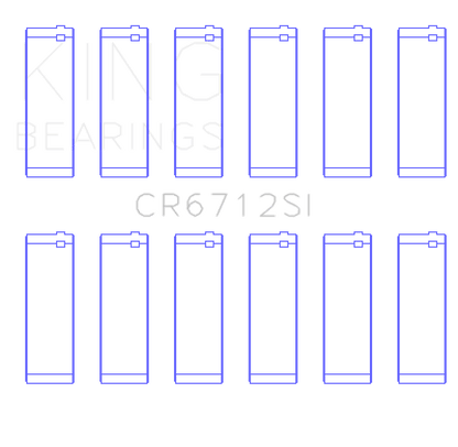 King Engine Bearings Ford V6 Triton/Ohv (Size +0.50mm) Connecting Rod Bearing Set