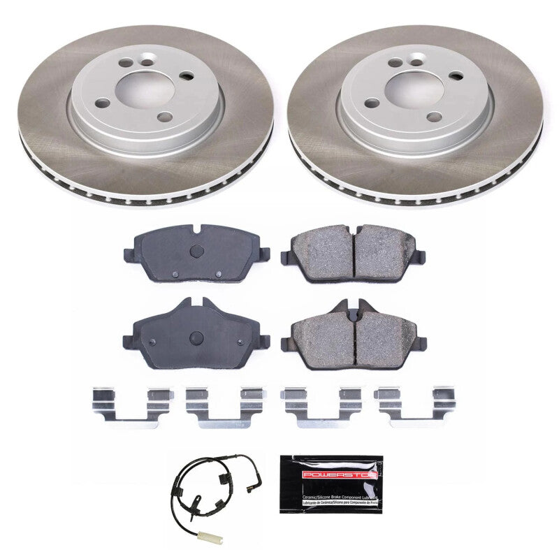 Power Stop 07-10 Mini Cooper Front Semi-Coated Rotor Kit