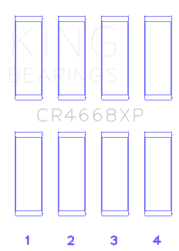 King Engine Bearings Hyundai G4Ke/G4Kc (Size +.026mm) Connecting Rod Bearing Set