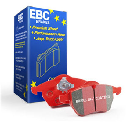 EBC 13+ Jaguar F-Type (Cast Iron Rotors Only) 3.0 Supercharged (340) Redstuff Front Brake Pads