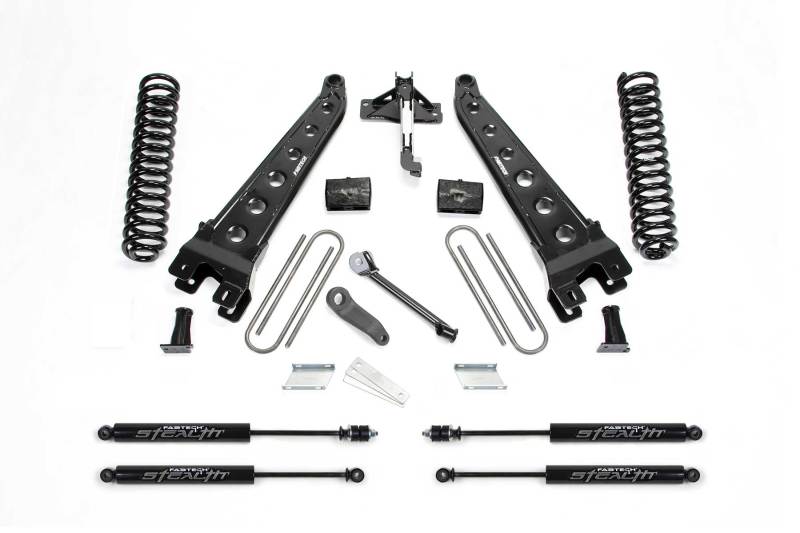 Fabtech 17-21 Ford F250/F350 4WD Diesel 4in Rad Arm Sys w/Coils & Stealth