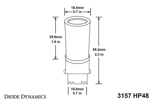 Diode Dynamics 3157 LED Bulb HP48 LED - Amber Set of 6