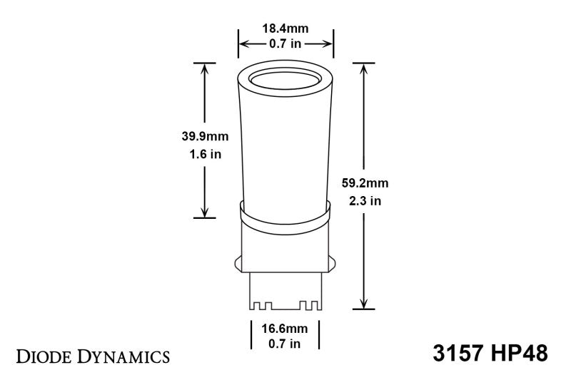 Diode Dynamics 3157 LED Bulb HP48 LED - Amber (Single)