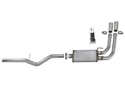 aFe Rebel Series 3in-2.5in 409 SS Cat-Back Exhaust 09-18 GM Silverado/Sierra 1500 V6-4.3L / V8-4.6L