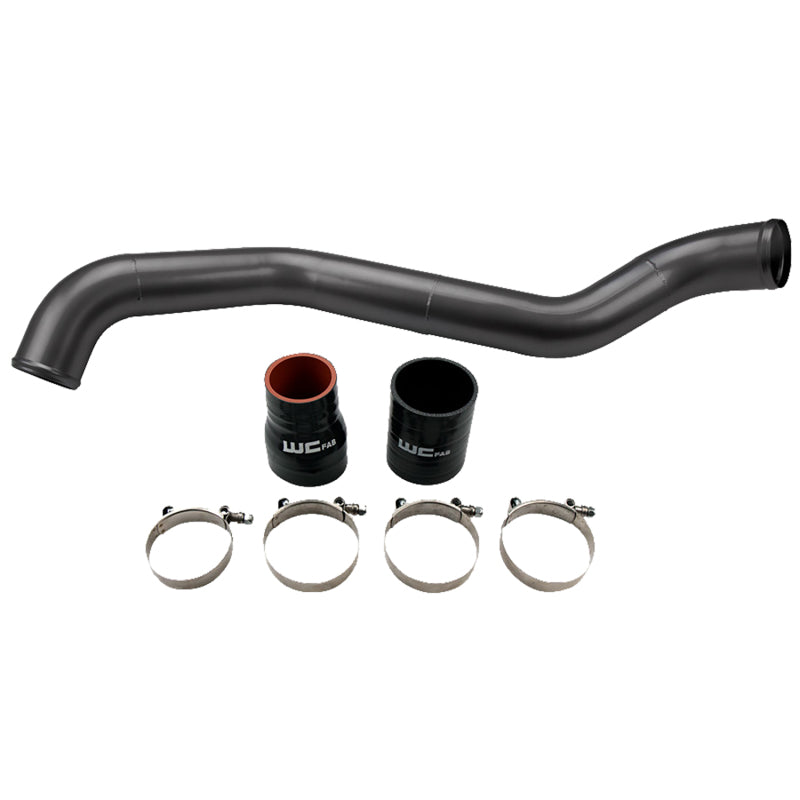 Wehrli 01-04 Chevrolet 6.6L LB7 Duramax Driver Side 3in Intercooler Pipe - WCFab Grey