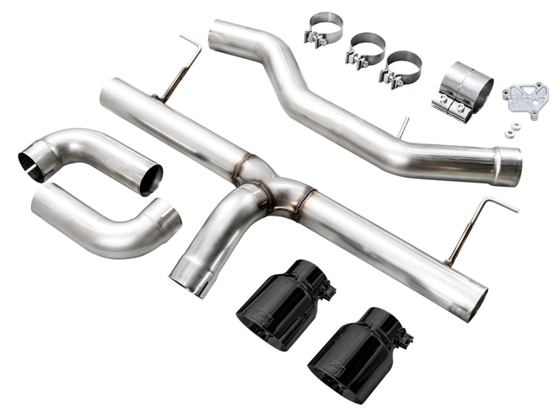 AWE 19-23 BMW 330i / 21-23 BMW 430i Base G2X Track Edition Axle Back Exhaust - Diamond Black - Precision R