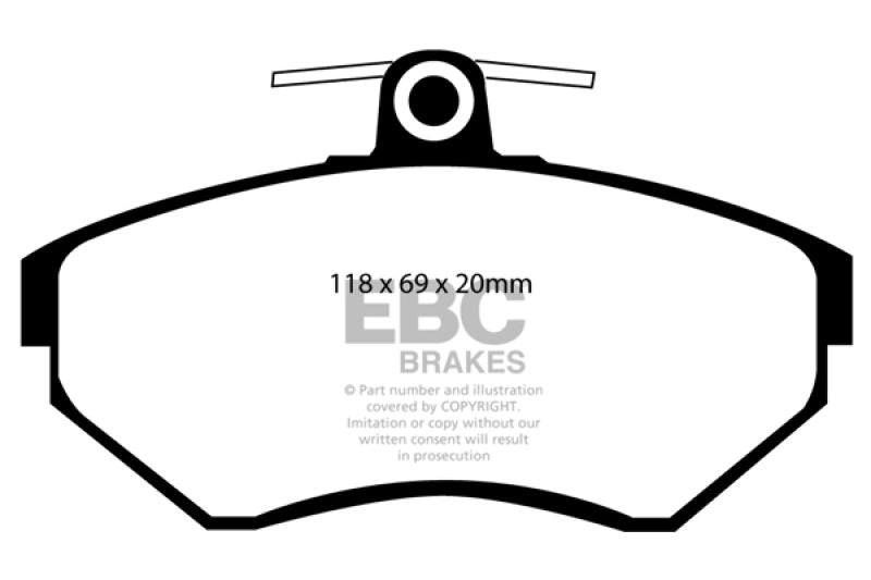 EBC 96-98 Volkswagen Passat 1.9 TD Ultimax2 Front Brake Pads