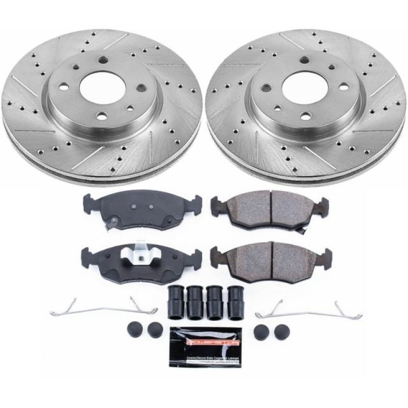 Power Stop 12-18 Fiat 500 Front Z23 Evolution Sport Brake Kit