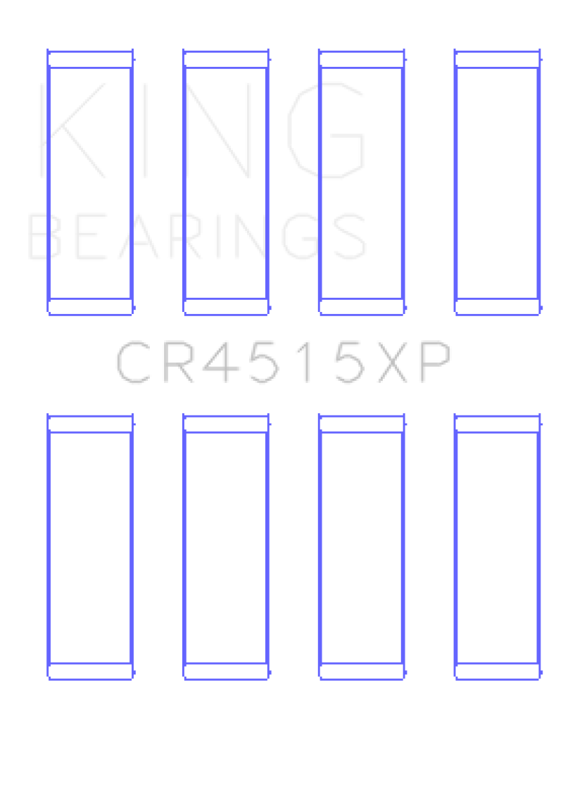 King Chrysler Ford  Mazda Duratec 121ci 2.0L 16v Connecting Rod Bearing Set - Set of 4