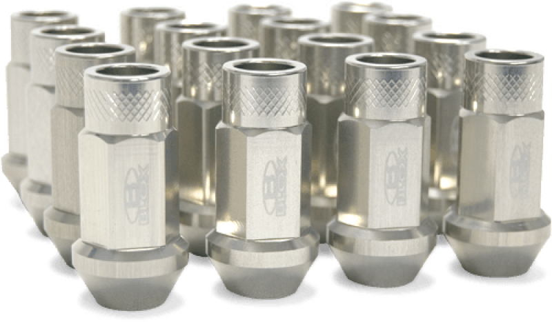 BLOX Racing Street Series Forged Lug Nuts 12x1.25mm Silver Set of 20