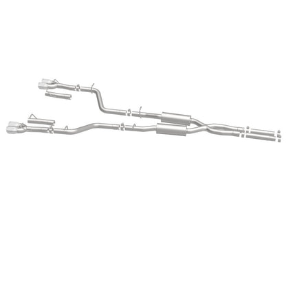 MagnaFlow Cat-Back, SS, 2.5in, Quad Split Rear 3.5in Tip 2015 Dodge Challenger 3.6L V6