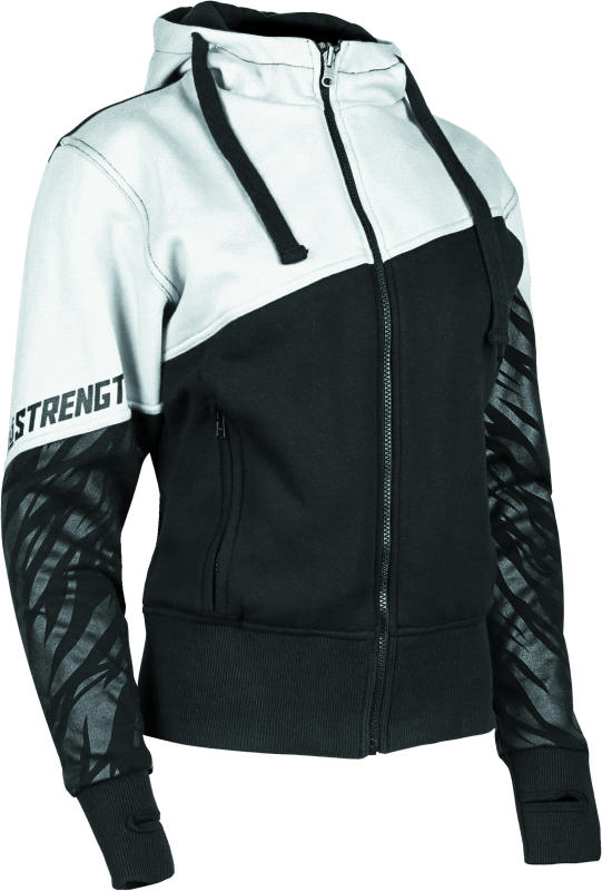 Speed and Strength Cat Outa Hell Hoody White/Black Womens - 3XL