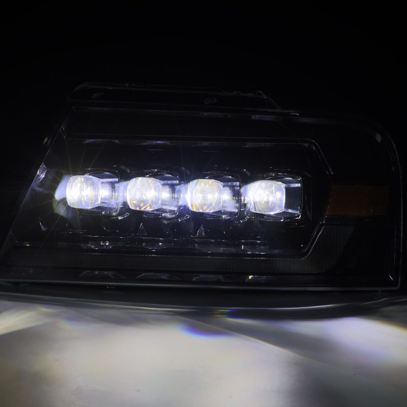 AlphaRex 04-08 Ford F-150 (No 2004 Heritage) NOVA-Series LED Proj HL Chrome w/Actv Light / Seq. Sig