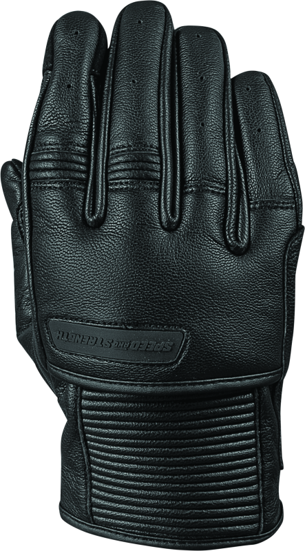 Speed and Strength Off the Chain Leather Gloves Black - XL