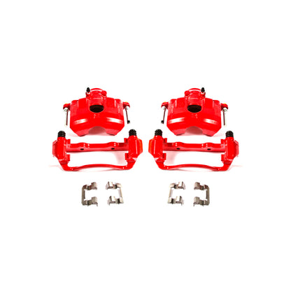 Power Stop 08-11 Ford Focus Front Red Calipers w/Brackets - Pair