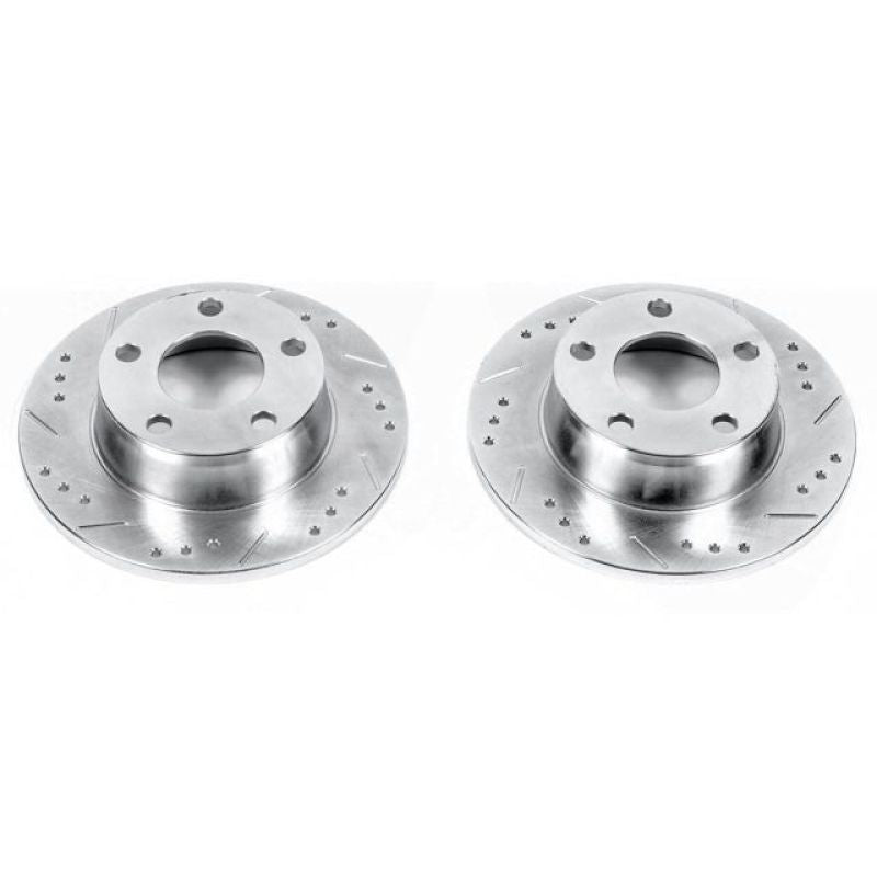 Power Stop 99-04 Audi A6 Quattro Rear Evolution Drilled & Slotted Rotors - Pair