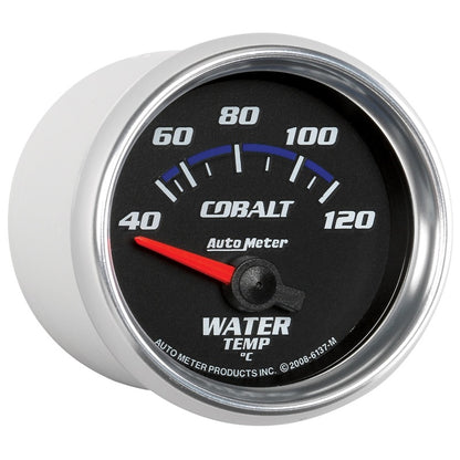 Autometer Cobalt 52mm Short Sweep Electronic 40-120 Deg C Water Temprature Gauge