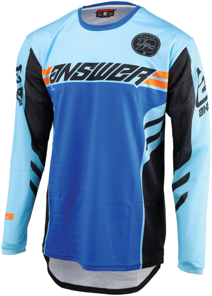 Answer 25 Arkon Nitrus Jersey Blue/Black/Hyper Orange Youth - XL