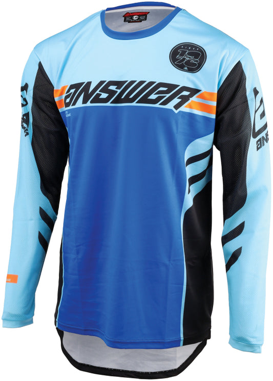 Answer 25 Arkon Nitrus Jersey Blue/Black/Hyper Orange - Large