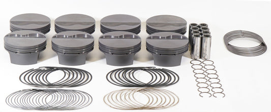 Mahle MS Piston Set Ford 364cid 4.125 1.090RCH 3.400stk 5.400rod .927pin -6.5cc 423g 10.4CR Set of 8