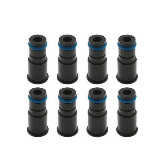 BLOX Racing 11mm Adapter Top (1in) w/Viton O-Ring & Retaining Clip (Set of 8)