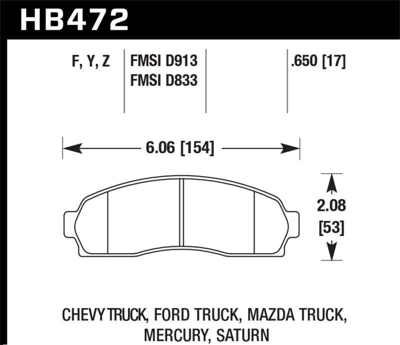 Hawk HPS Street Brake Pads