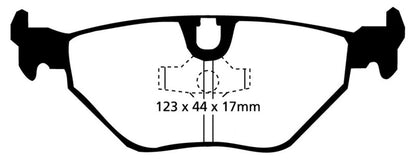 EBC 87-91 BMW M3 2.3 (E30) Yellowstuff Rear Brake Pads