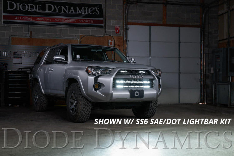 Diode Dynamics 14-19 Toyota 4Runner SS30 Dual Stealth Lightbar Kit - White Driving