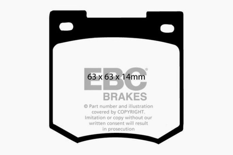 EBC 67-70 Ford Cortina 1.6 Yellowstuff Front Brake Pads