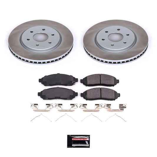 Power Stop 09-12 Suzuki Equator Front Semi-Coated Rotor Kit