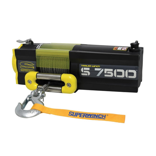 Superwinch 7500 LBS 12V DC 5/16in x 54ft Steel Rope S7500 Winch