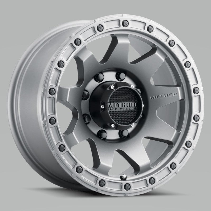 Method MR317 20x9 +18mm Offset 8x6.5 130.81mm CB Matte Titanium Wheel