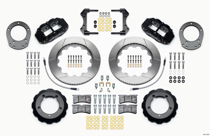 Wilwood Narrow Superlite 4R Front Hat Kit 14.00in 76-77 Ford Bronco Dana 44 w/Lines