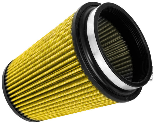 Airaid Universal Air Filter - Cone 5in FLG x 6-1/2in B x 4-3/4in T x 7-9/16in H - Synthaflow