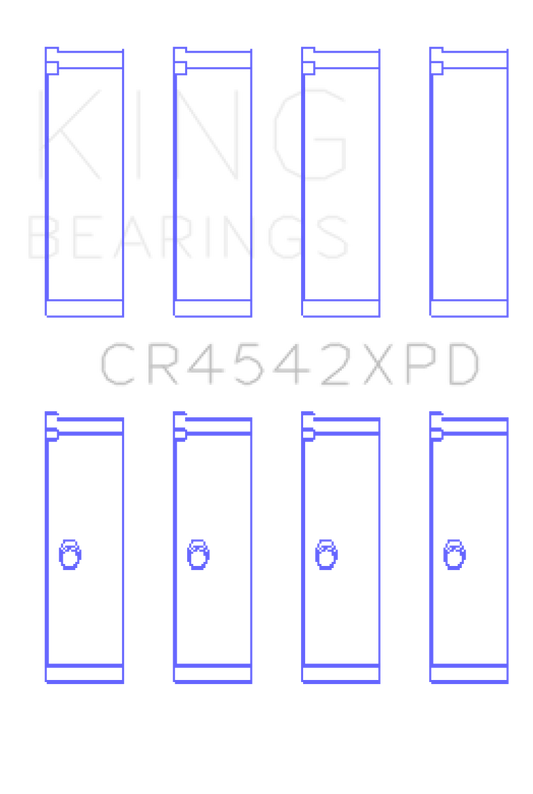 King Honda K-Series 2.0L/2.4L(Size STDX) XP Tri-Metal Performance Connecting Rod Bearing - Set of 4