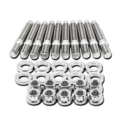 BLOX Racing SUS303 Stainless Steel Intake Manifold Stud Kit M8 x 1.25mm 55mm in Length - 8-piece