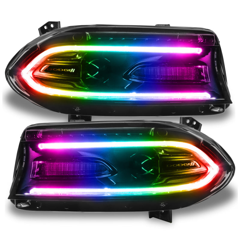 Oracle 15-21 Dodge Charger RGB+W DRL Headlight DRL  Kit - ColorSHIFT w/ BC1 Controller SEE WARRANTY