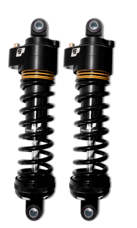 Progressive Harley Ultra Touring-QPS 944 Series Shocks, 13in, 12in Ride Height Heavy Duty - Black /