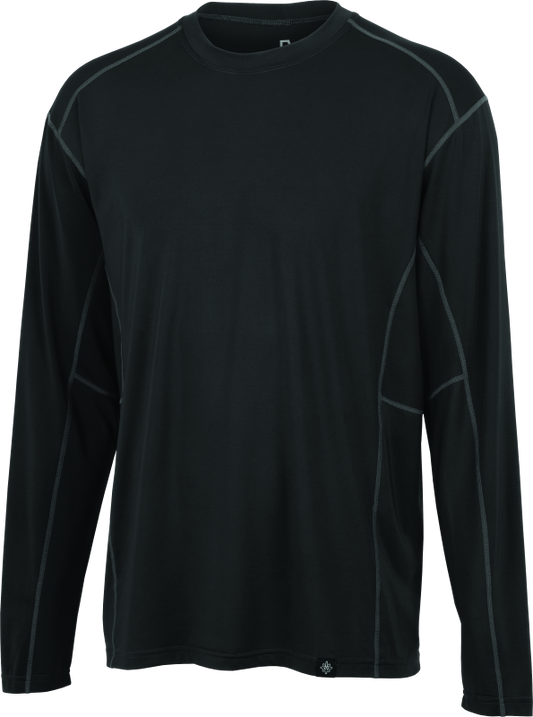 FIRSTGEAR Base Layer Shirt Lightweight Long-Sleeve Dark Grey - Large