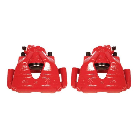 Power Stop 99-10 Volkswagen Beetle Front Red Calipers w/Brackets - Pair