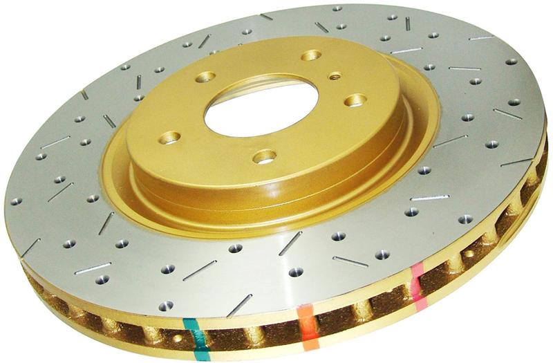 DBA 05-08 Subaru Legacy GT Front Drilled & Slotted 4000 Series Rotor