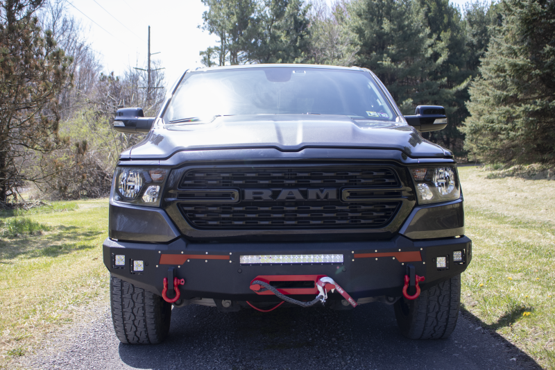 Fishbone Offroad 2019+ Ram 1500 Pike Winch Plate - Black