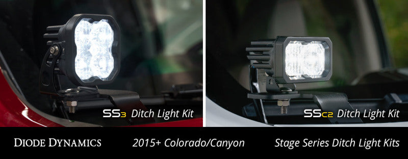 Diode Dynamics 15-21 Colorado/Canyon SS3 LED Ditch Light Kit - Pro White Combo