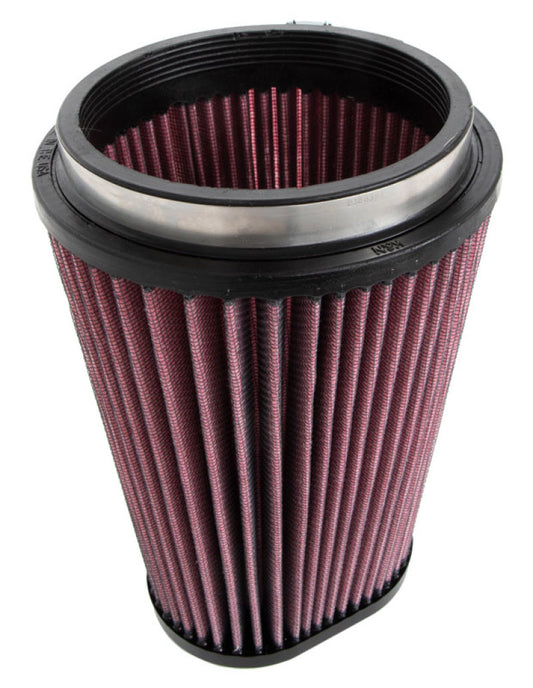 K&N Universal Round Clamp-On Air Filter 4-1/2in FLG, 5-7/8in B, 3-1/4in X 4-1/2in T, 8in H