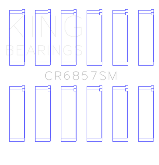 King Engine Bearings Chrysler Pentastar 3.6L Erb V6 (Size +0.25mm) Connecting Rod Bearing Set