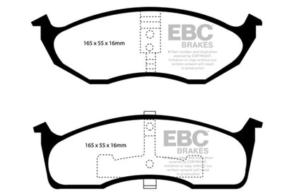 EBC 99-04 Chrysler 300M 3.5 Ultimax2 Front Brake Pads