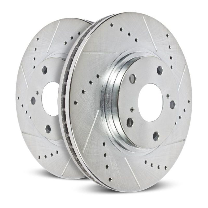 Power Stop 13-16 Mercedes-Benz GL350 Front Evolution Drilled & Slotted Rotors - Pair