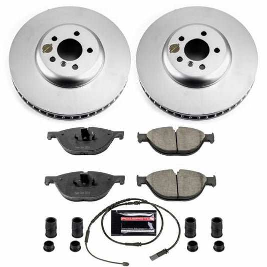 Power Stop 10-15 BMW 550i GT Front Z17 Evolution Geomet Coated Brake Kit